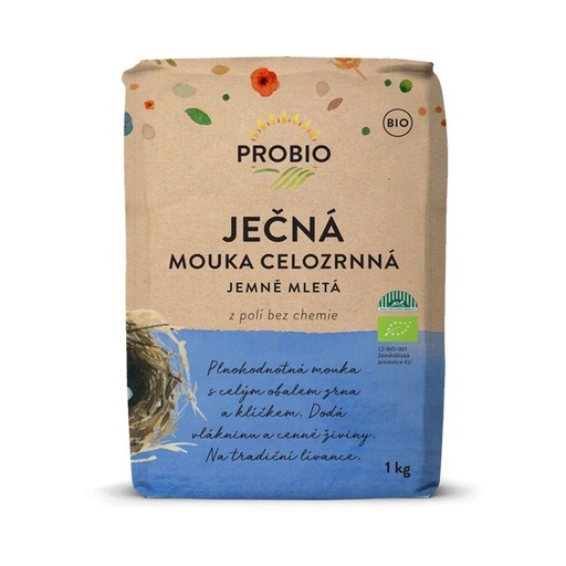 Jačmenná múka celozrnná jemne mletá BIO 1 kg